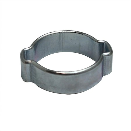 Double Ear Steel Hose Clamp Zinc Plated 13-15 Mm, PK 6